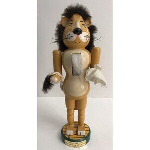 Vintage Wizard of Oz Nutcracker “Cowardly Lion” Collectible Kurt S. Adler 14"